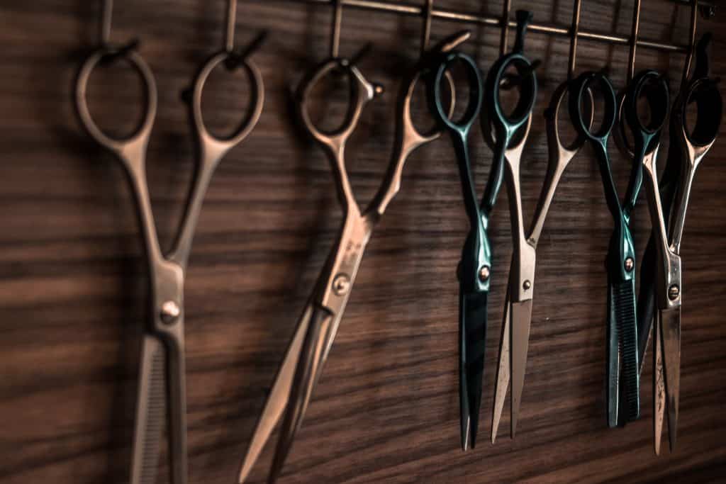 Several beard shears